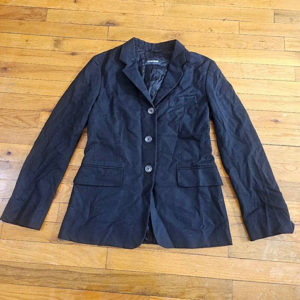 Jil Sander Wool Blazer Jacket Coat Women Size 36